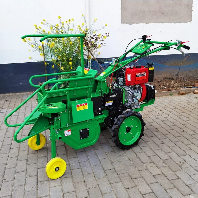 Competitive Price Mini Easy-to-operate Hand Push Self-Propelled Corn Harvester Maize Harvesting Machine