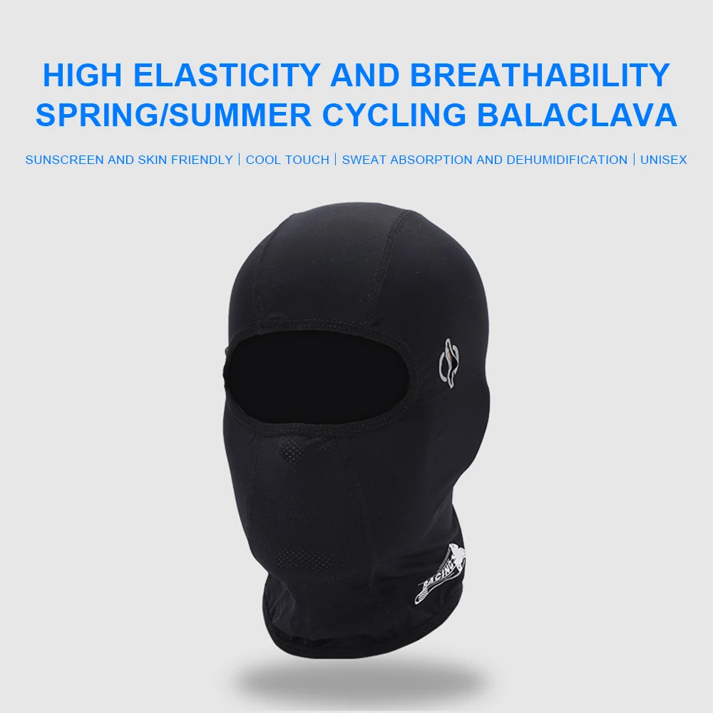 Custom Logo UV Sun Protection 1 One Hole Summer Full Face Ski Mask Designer Ski Masks Balaclava for Outdoor Motorcycle Cycling