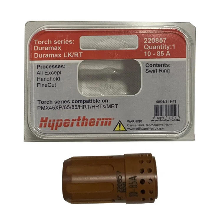 Hypertherm Consumables 220857 Swirl Ring for Powermax 65 85A