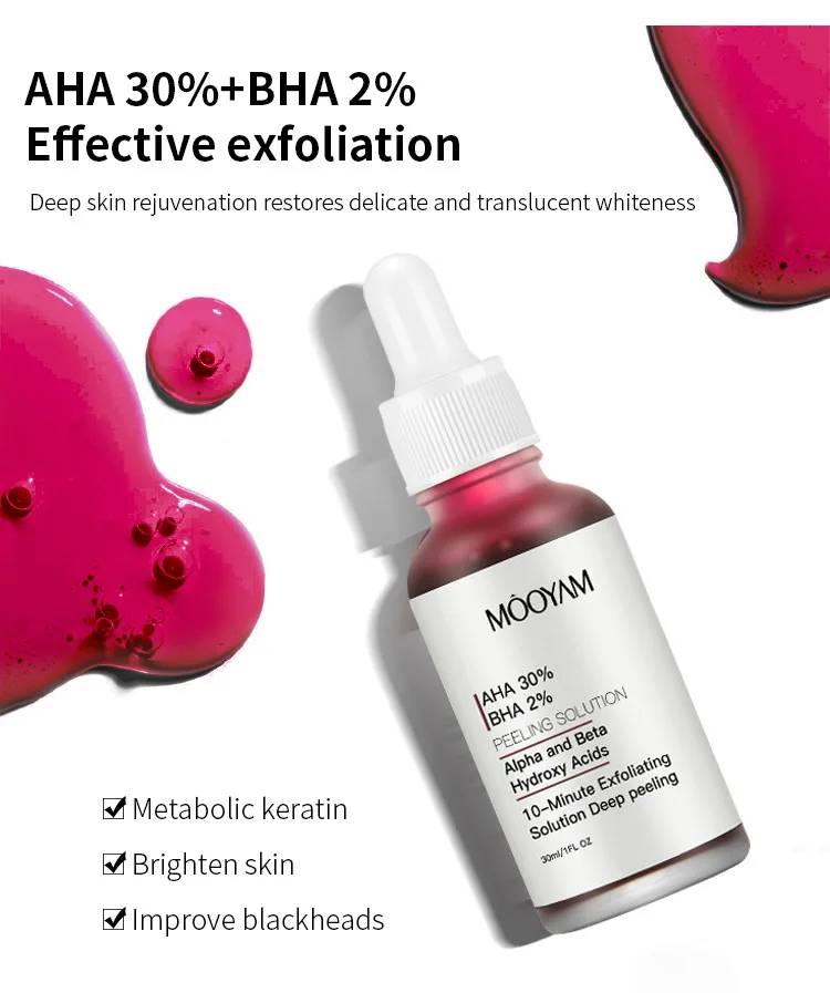 Aha Fruit Acid Original Cleansing Pore Softening Keratin Bha Salicylic ...