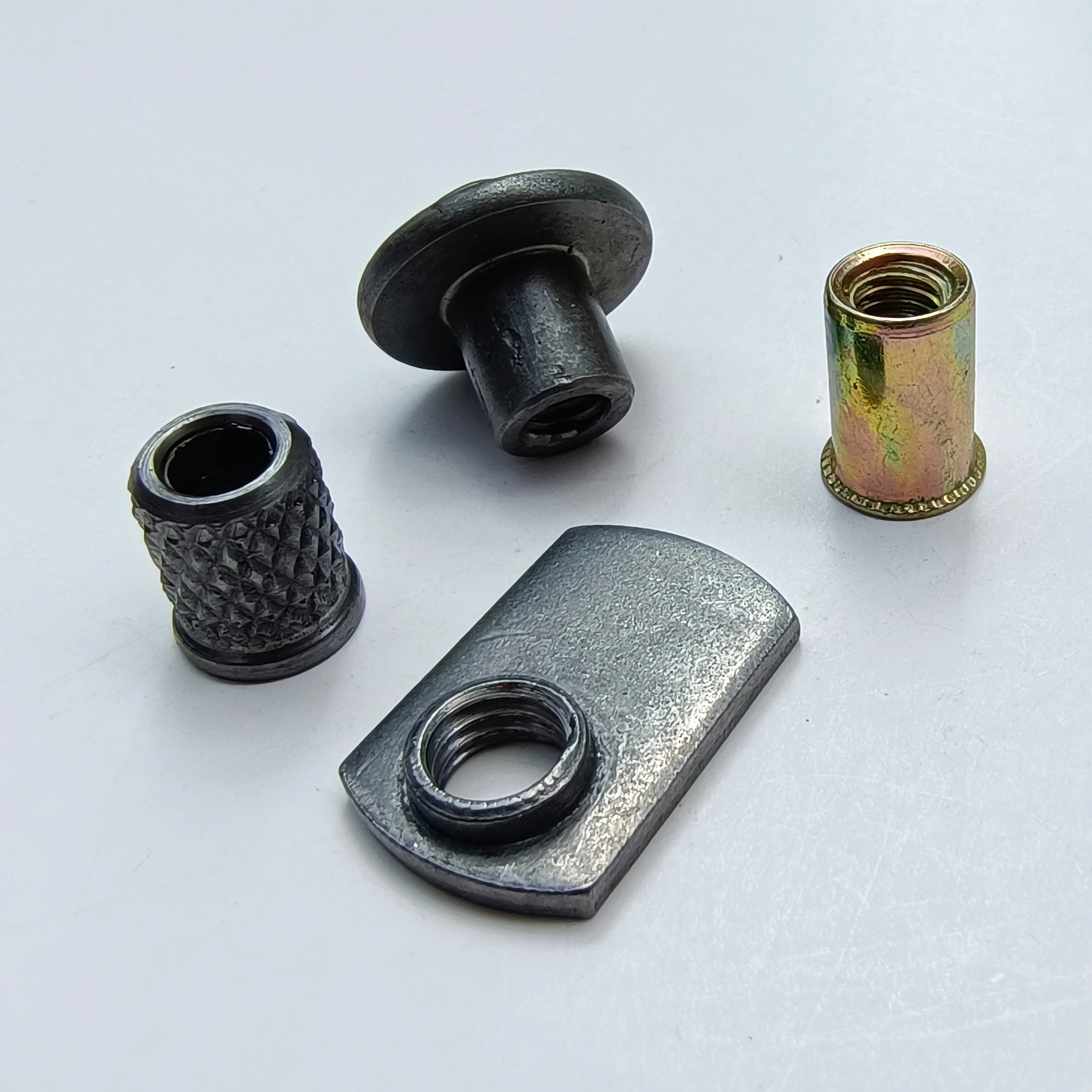 T Type Nut  Round Base Plain Single Tab Spot Weld Nut Double Twin pilot  Radiator protection Ring Guard Collar Brake Handle Bush