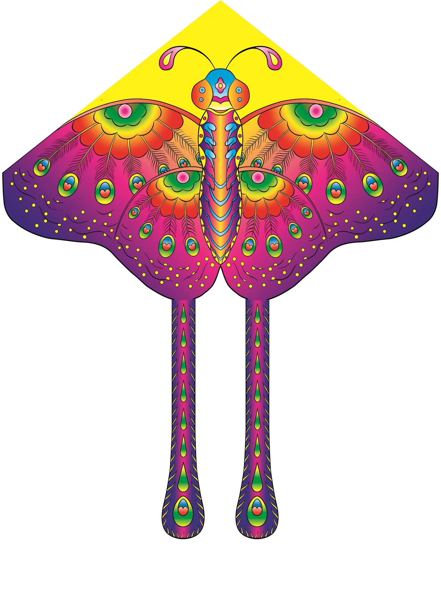 Free Shipping Dragon Kites Flying Butterfly Eagle Kites Delta Outdoor