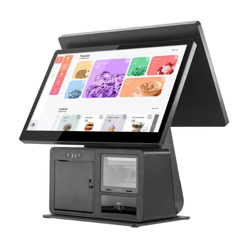 One-Stop POS Systems Dual Big Screen Point of Sales POS for Pharmacy POS Manufacturer