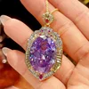 Blue Pendant with Chopin chain