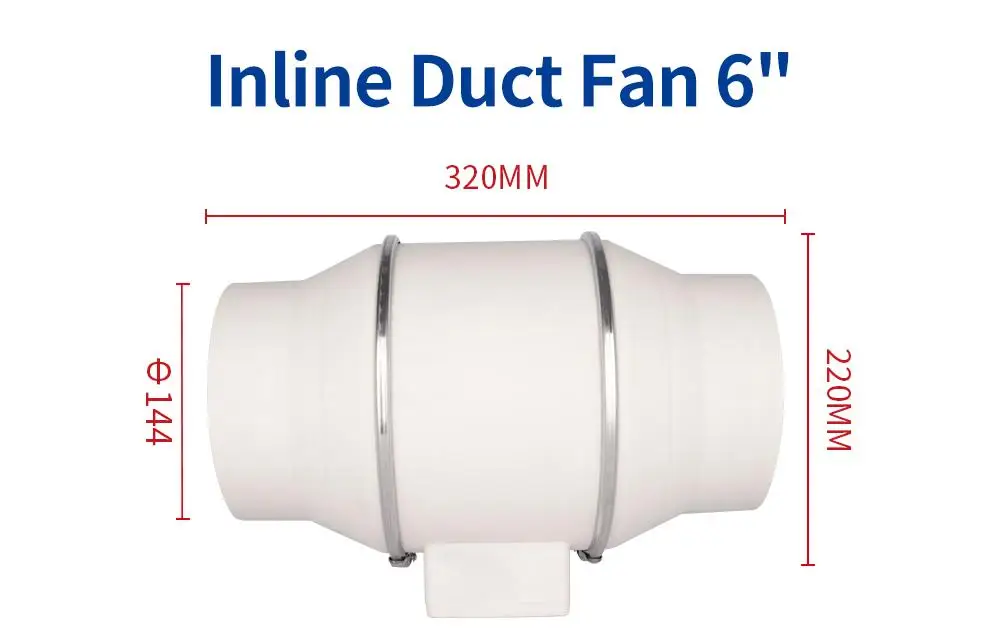 Inline Duct Fan, LONGWELL, 6'' - detail 10