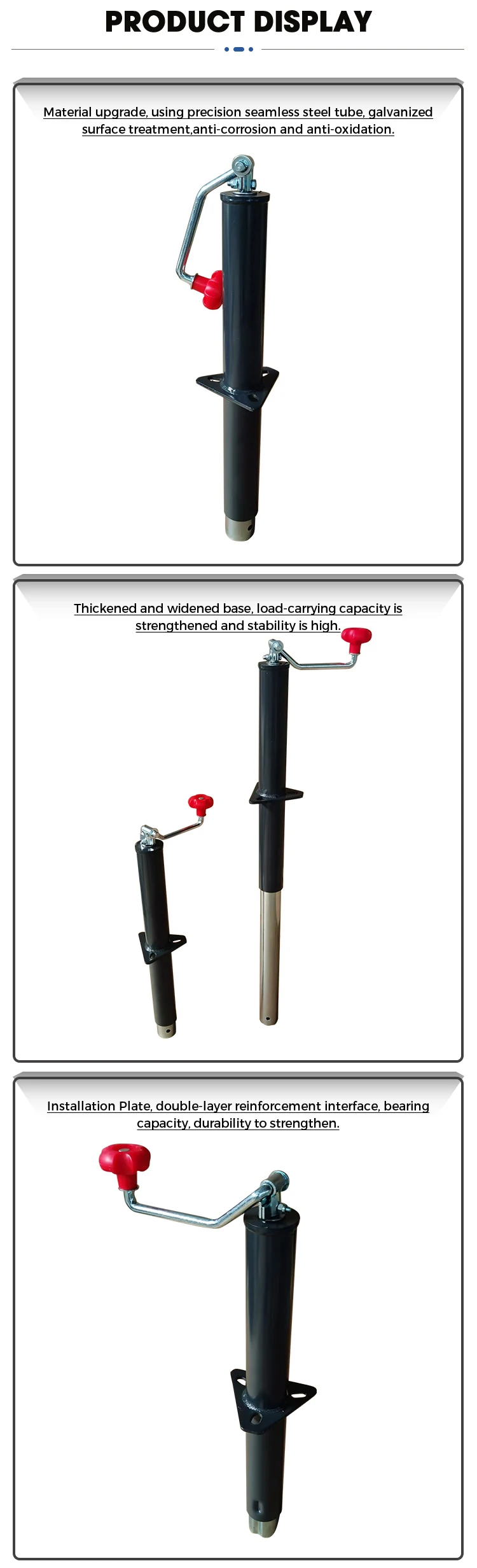 Trailer Jack And Coupler Trailer Jack Rubber Wheel Trailer Jacks Buy Square Trailer Jack 2000