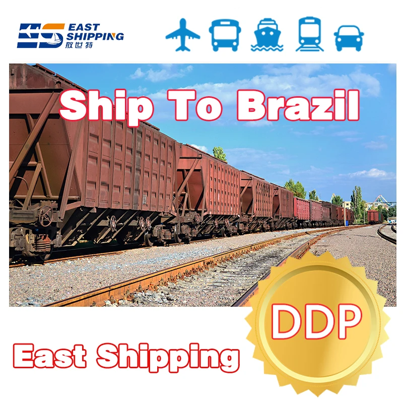 Freight Forwarder Railway Freight Cargo Agency Ddp Service Shipping Agent Fast Shipping To Brazil