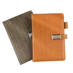 Customized A5 PU Leather Cover Diary Notepad High Quality Promotional Hardcover Journal Notebook with Pen Holder