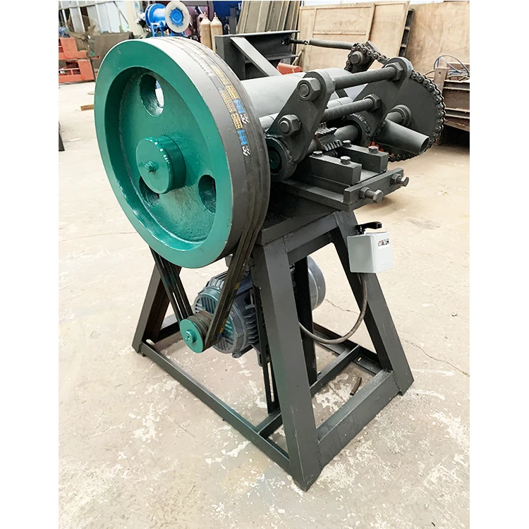 Semi Automatic Scrap Tire Recycling Line Tyre Slice Cutter Tyre Crushing Machine