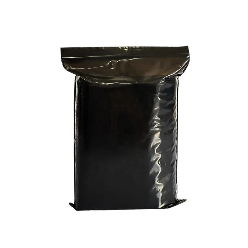 Custom Pe Black Suit Cover Garment Zip Lock Poly Bag With Zipper High
