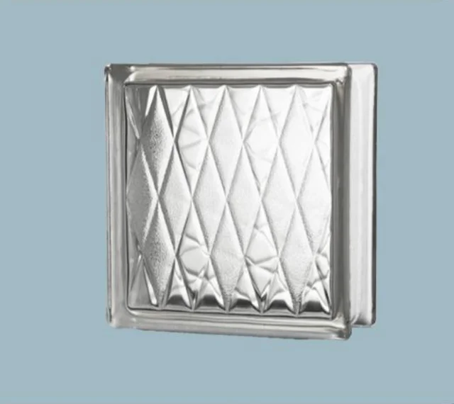 Bulk Order Matte Hollow Glass Bricks Square Textured Bath Screens Glass Brick Hollow Glass Block Bathroom
