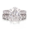 14K solid gold lab diamond ring