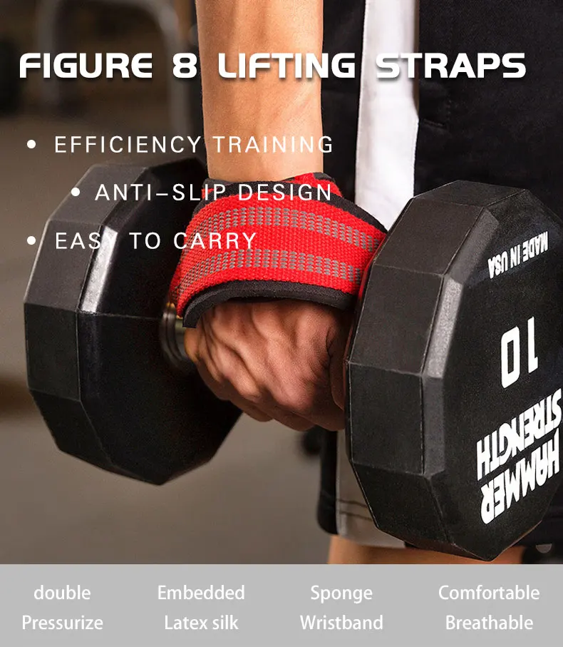 Figure 8 Raps MKAS Custom Logo Figure 8 Wrist Wraps Weight Lifting Gym Workout Gym ...