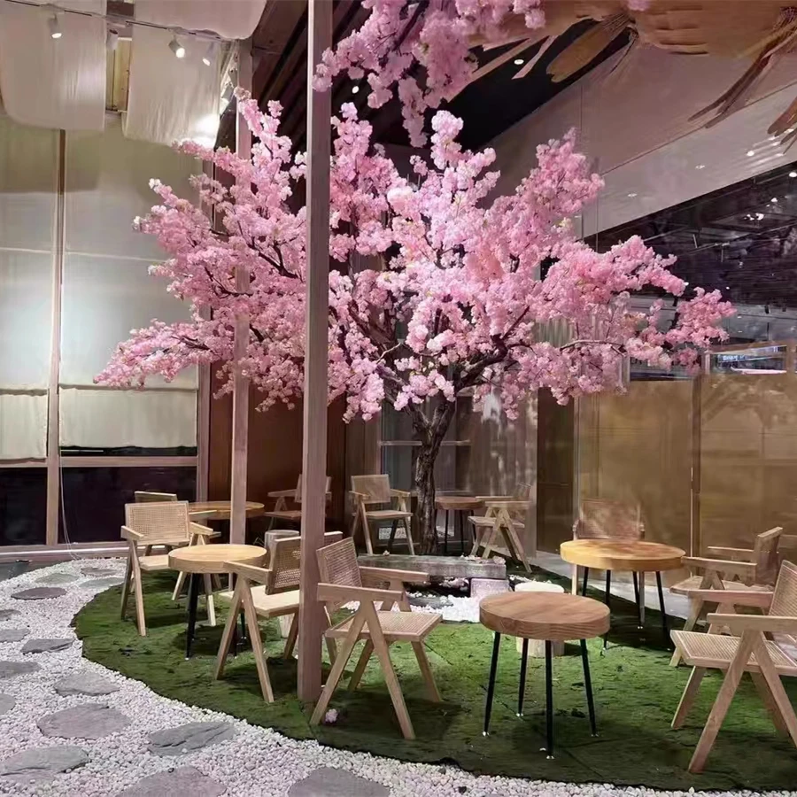 Customized Faux Large Japanese Cherry Blossom Tree For Indoor Cafe ...