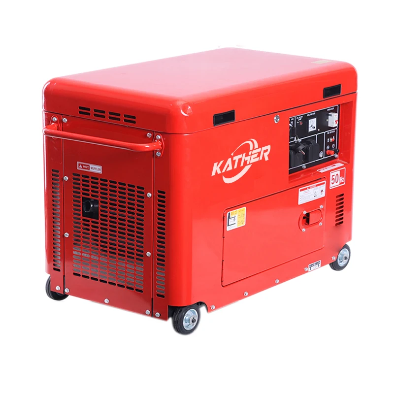 50Hz/60Hz Super-leiser Dieselgenerator 5kVA 8kVA 10kW Generator Luftgekühlt 10kW Diesel Schallschutzgenerator Lichtbogenschweißgerät 20kVA 15kW