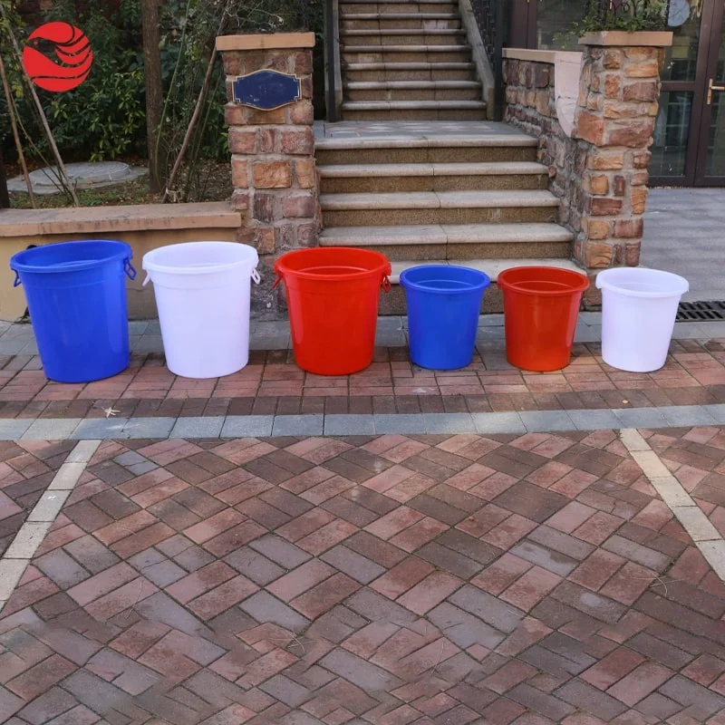 80L Round Harvest Collection Storage Rainwater Food Large Plastic Storage Bucket With Lid for Food Processing