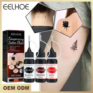 Costom Oem Manufacturer  3 Color  10Ml Liquid Pigment  Cosmetic Tattoo Ink  Permanent Waterproof Makeup Pigment