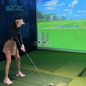 Indoor Sport Simulator Manufacturer Projection Interaction Screen Smart Golf Game Simulator