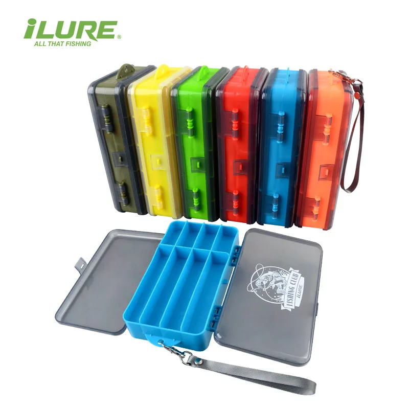 portable waterproof double-sided fishing tackle box