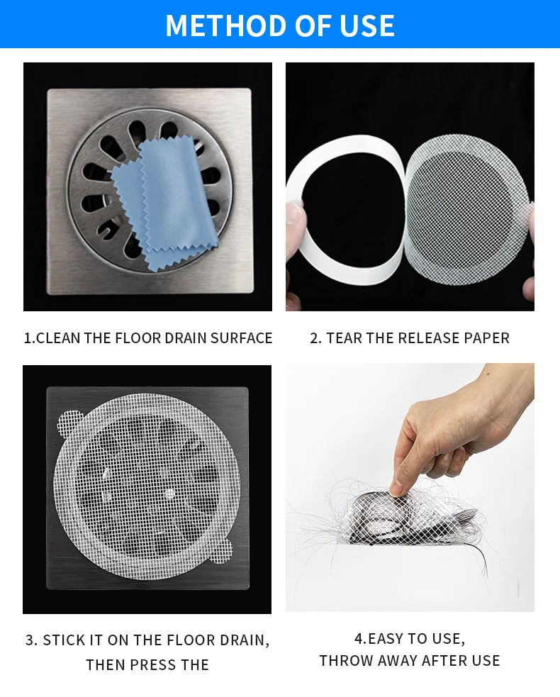 Roll Drainage Extensions Disposable Shower Floor Drain Tape Self