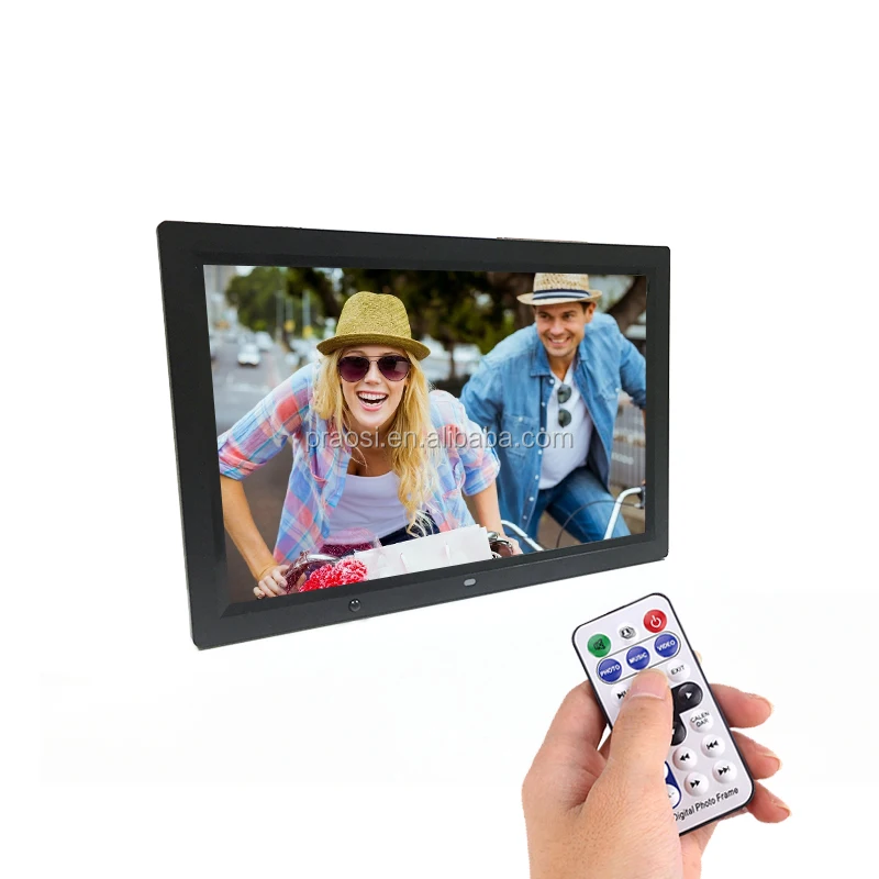 Pros 17 Inch Digital Photo Frame Wifi Android Digital Picture Videos Frame With Remote Control 1080P Video Background Music MP3