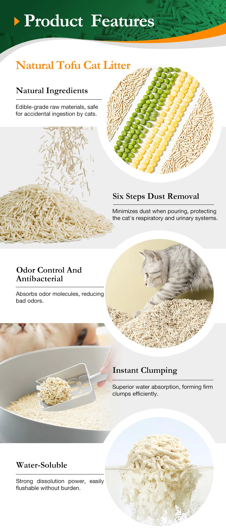 Photo inspiration: Picture Idea: Wholesale Natural Clumping Tofu Cat Litter