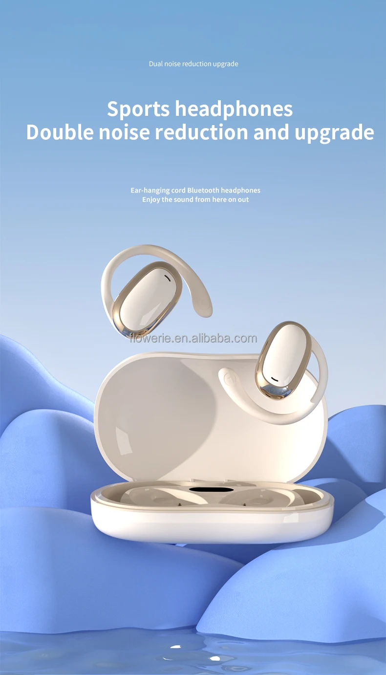 IPX-5 Digital Display True Low Latency TWS Earphones & Headphones ANC Noise Cancelling Over-Ear Hook Sports Wireless Earbuds