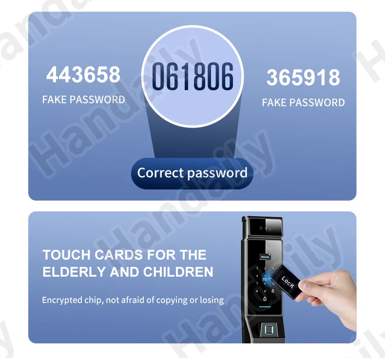 ip 66 waterproof cerradura inteligente tuya face recognition smart door lock palm security digital lock for israel 6068 mortise r90-5