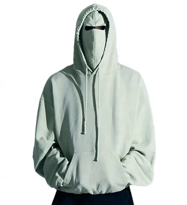2023 New Full Face Mask Hoodies Manufacturers Men Street Wear Pullover