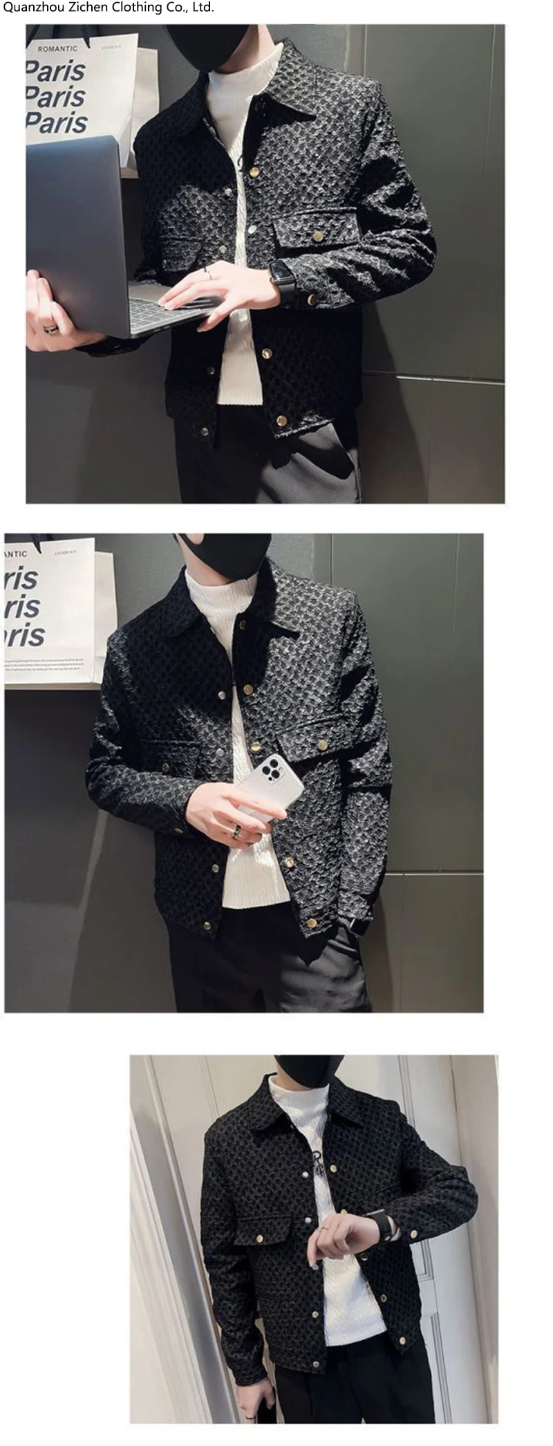 Casual Men's Jacket Retro Style Spring Autumn Loose Fit Outerwear_voghion.com