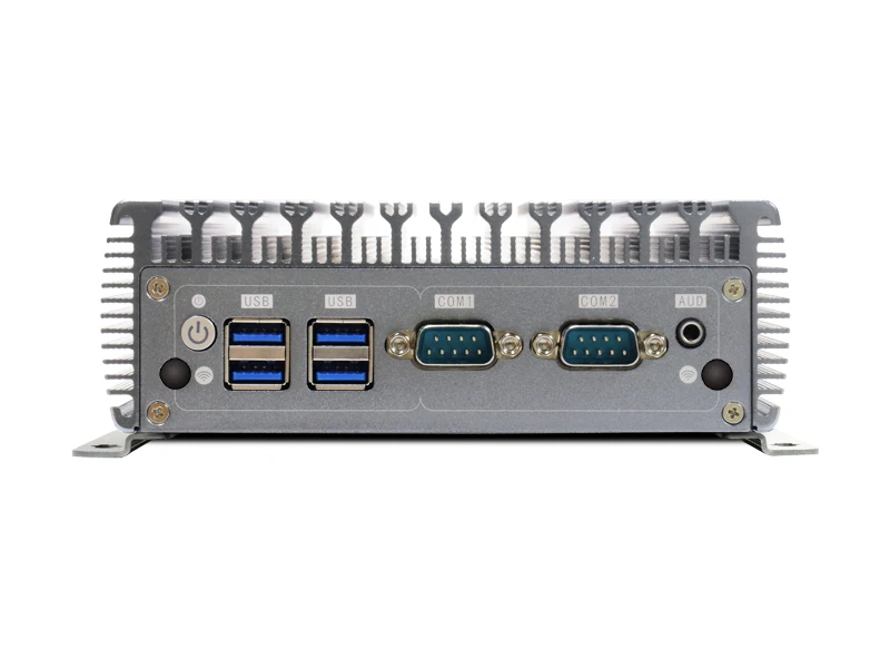 Fanless Mini Pc Box Pc Core I3-4005U 1.7Ghz 2 Ethernet Pcie  6 Rs232 Aes-Ni Linux Mini Pc