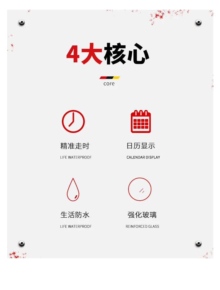 LONGBO 80552 Fashion 3BAR Depth Waterproof Stainless Steel Strap Calendar Quartz Luxury Classic Lover's Diamond Couple Watches