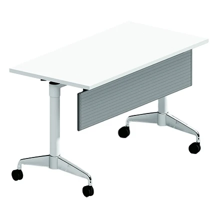Lockable Movable Folding Office Table Training Rooms with Plastic Modesty Panel