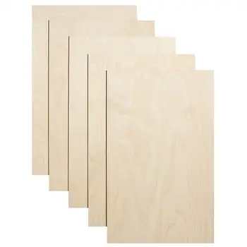 Premium Baltic Birch Plywood B/BB Grade Plywood Board for Laser CNC Cutting and Wood Projects Commercial 3mm 1/8 x 12 x 20 Inch