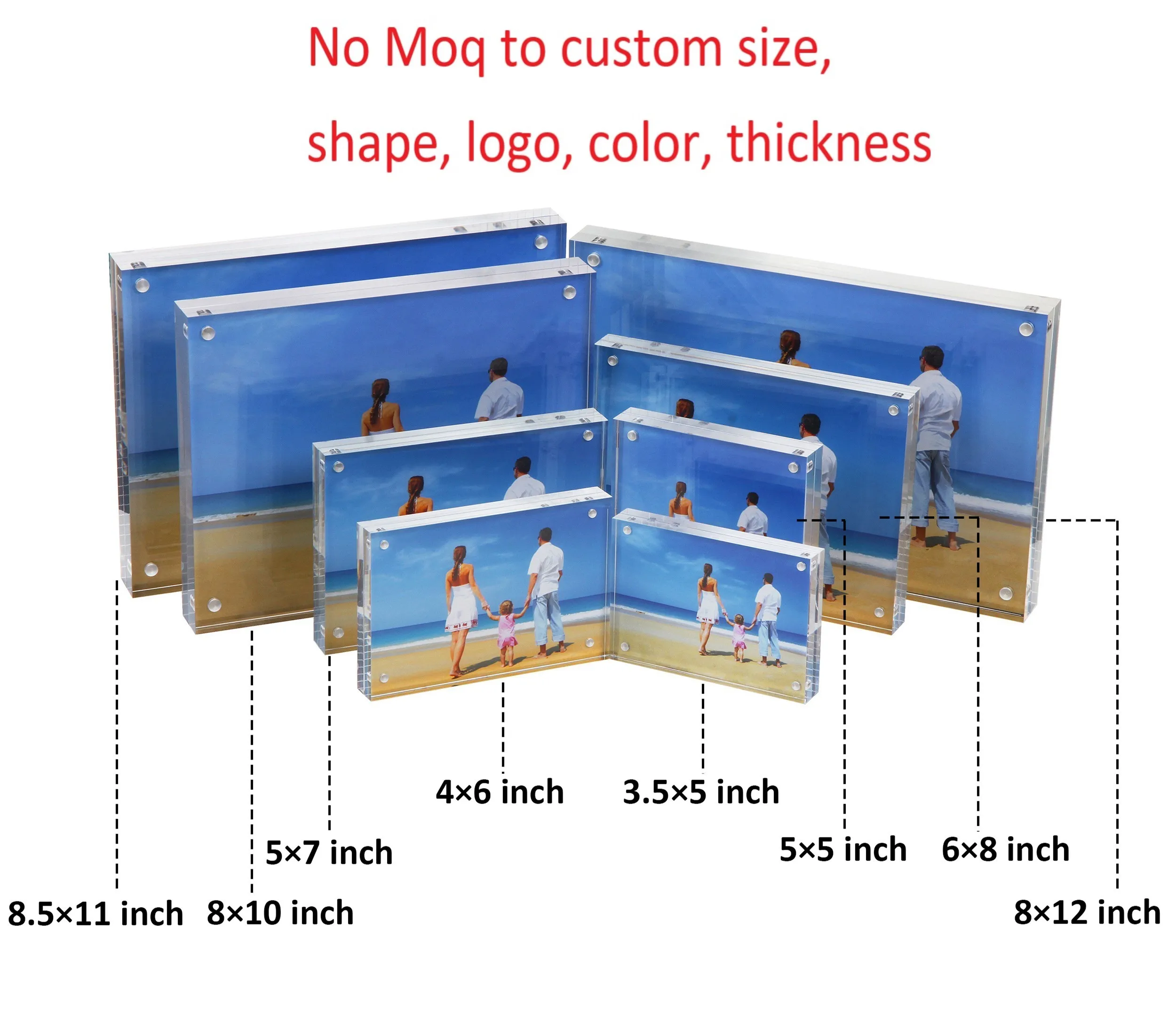 8x10 Acrylic Photo Frame Acrylic Desktop Picture