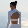 Top a maniche lunghe bianco