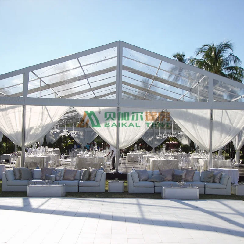 Large Outdoor Transparent Clear Span Party Tent Marquee Tente Wedding Party Tent for Activities