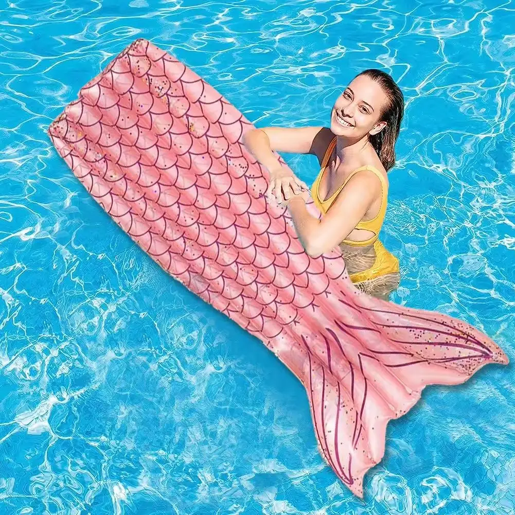 Transparent Bottom Visible Inflatable Raft for Adults and Children for Swimming Pool Beach Leisure Water Party
