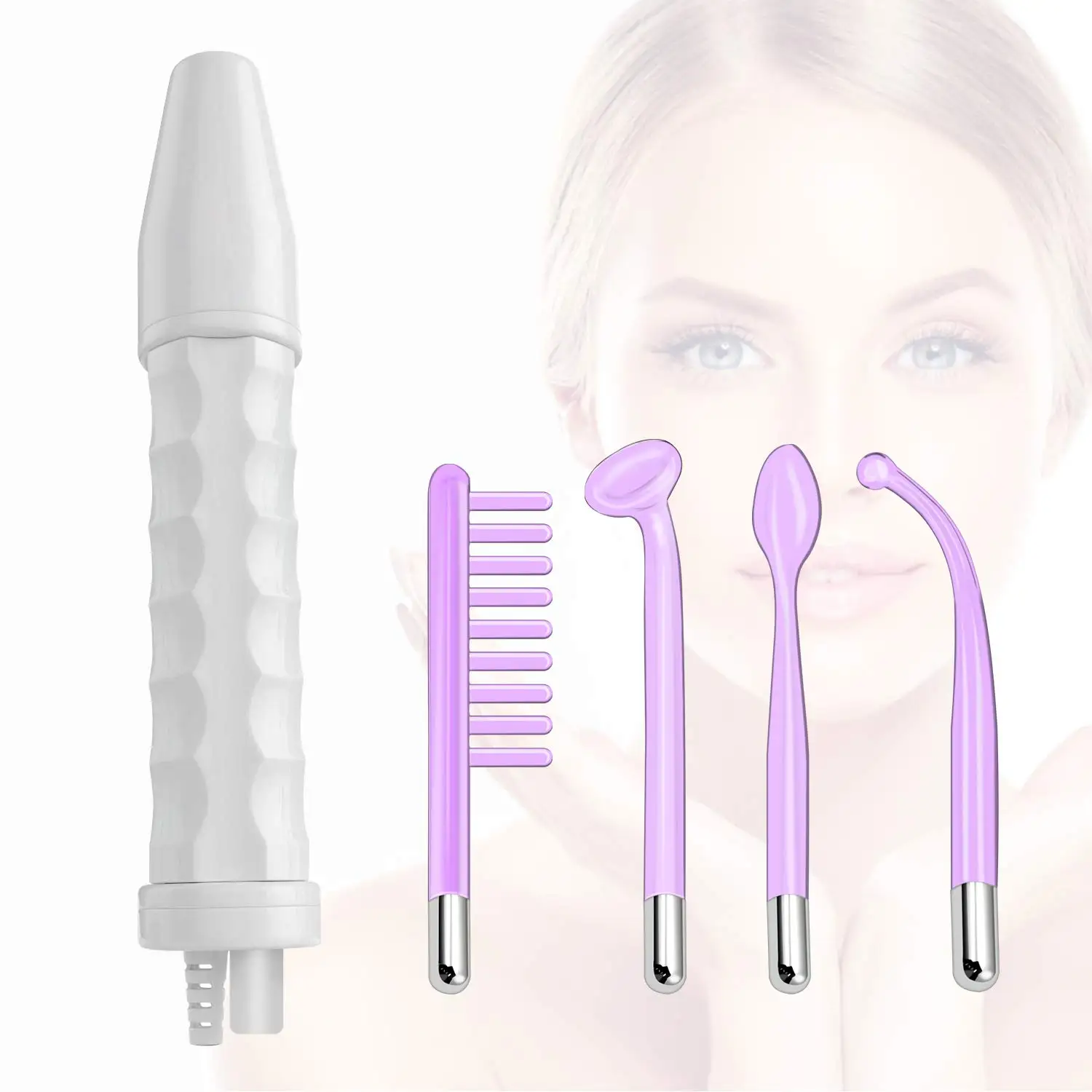 LZ--006A Portable 4 in 1 Handheld Electrotherapy High Frequency Skin Therapy Wand Facial Body Machine