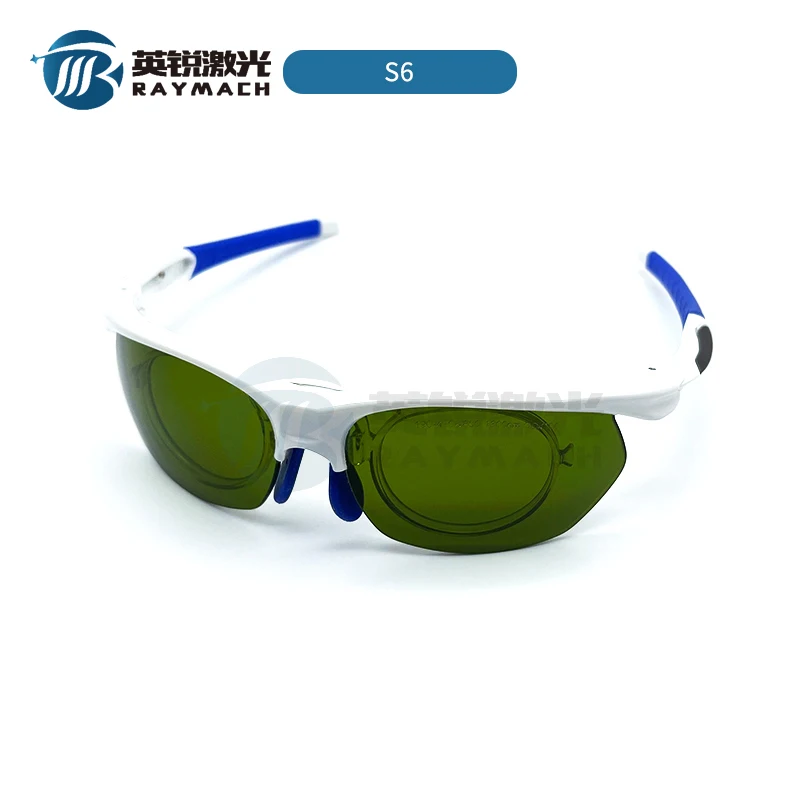 Raymach Laser Protection Goggles OD4+ 10.6um CE CO2 Cutting Marking Machine Parts Protective Eyewear Shield Safety Glasses