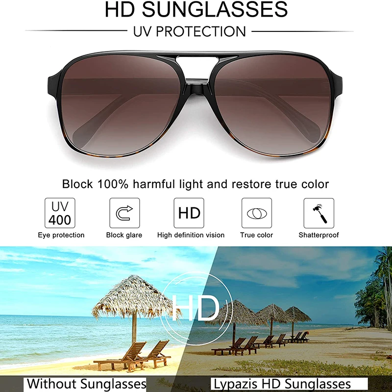 Lunettes De Soleil Retro 70s Double Bridge Pilot Hexagonales - Classiques Pour Hommes Et Femmes