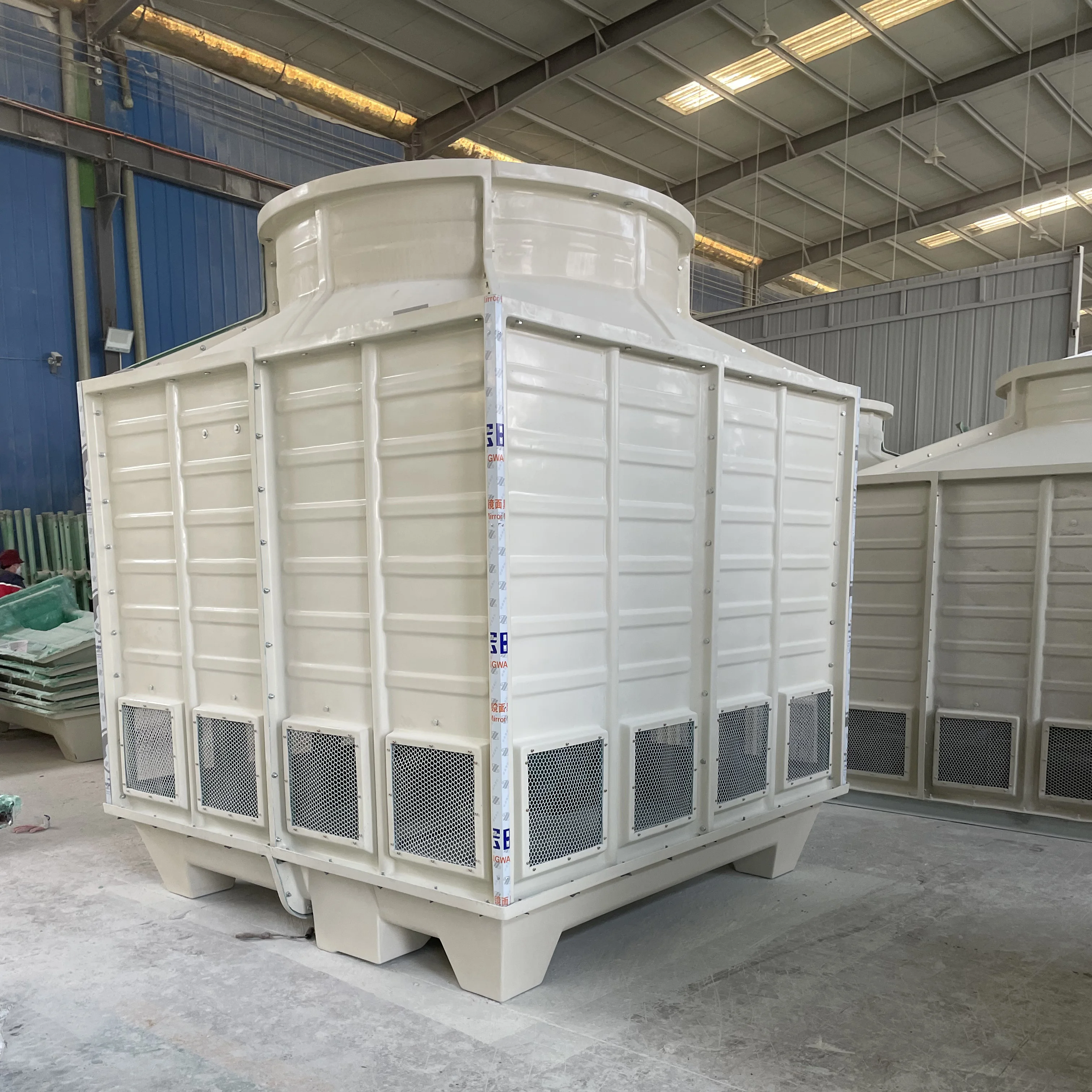 150t Frp Industrial Square Cross Flow Water Cooling Tower Chiller ...
