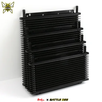 BATTLEBEE 14 Row Automatic Stacked Plate Oil Radiator Kit New Universal Transmission Oil Cooler