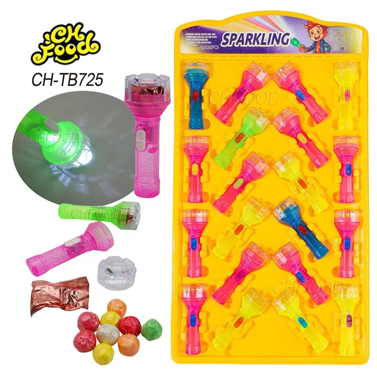 Low MOQ Electric Flashlight Toy Candy