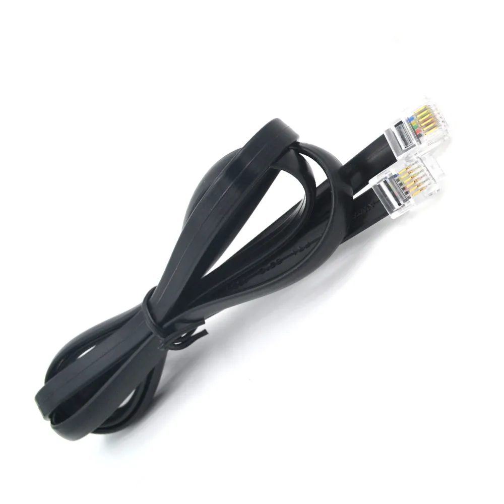 High-Speed Telephone Cords 2/4/6/8 Core Rj9 Rj11 0.5 Flat 2 Pair Telephone Cable Pvc 1M-2M 3M 50M Rj45 Cat6 landline phone cable