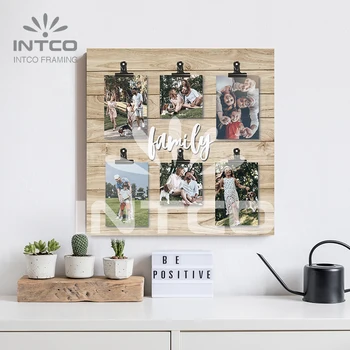 INTCO New Arrival Multi Function Portable Installation Wall Hanging or Tabletop Collage Family Memory Photo Display Board