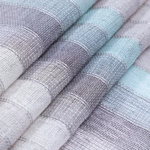 Honeymoon Hot Selling Ripple Fold Cream Ready Bedroom Grommet Sheer Window Curtain Made in China