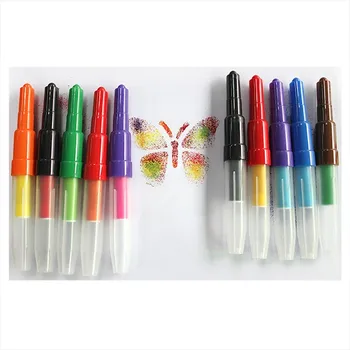 Custom Logo Christmas Promotional Gift School Supply Kids DIY Water Based Blow Pen Set Refillable Ink Blow Pen