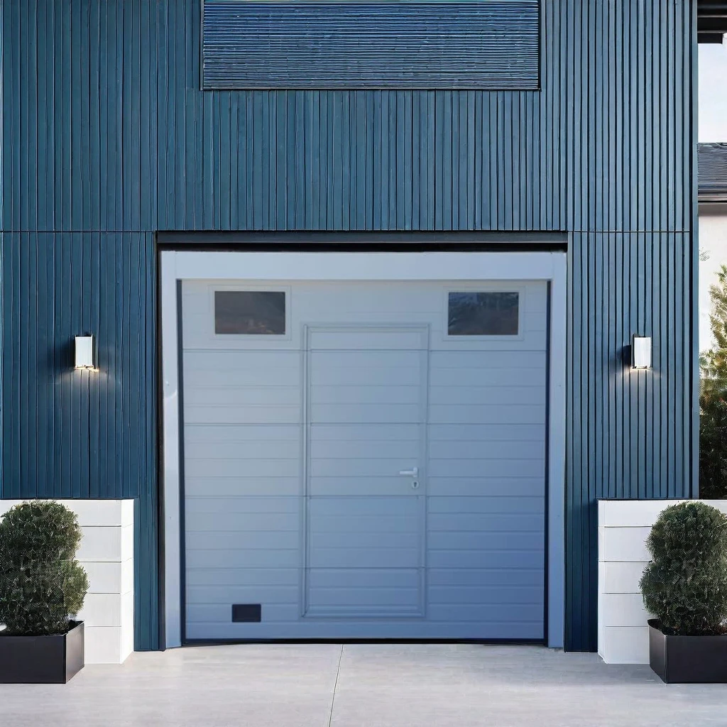 CE Approved Modern Design High Quality Pass through Garage Doors with Small Pass Door