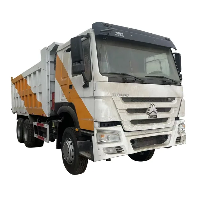 Used good quality HOWO 25 Tons dump trucks 371hp heavy duty truck 6x4 euro2  Tipper truck for sale